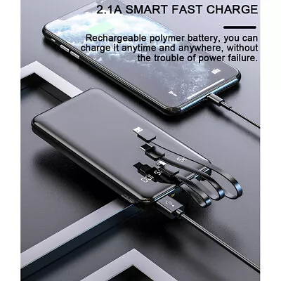900000mAh Power Bank For Mobile Phone USB C Battery Pack Portable Charger Fast • $16.95
