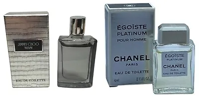 Mens Aftershave Miniature Mini Chanel Egoiste Platinum Jimmy Choo • £28.99
