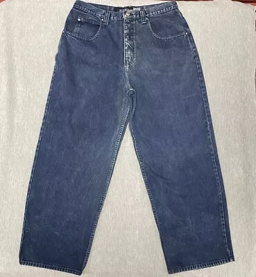 Vintage Anchor Blue Jeans Mens 38 X 30 Beyond Baggy Thrashed Skate Y2K Pants • $70