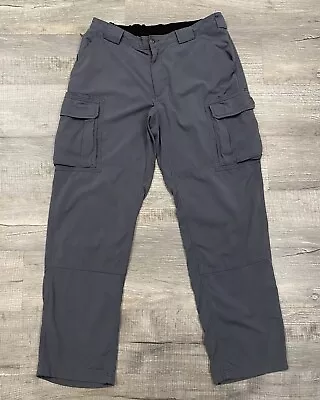 Duluth Trading Co Pants Mens XLx34 (36x34) Gray Nylon Cargo Outdoor Utility • $18