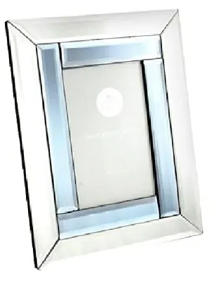 The Leonardo Collection Silver Smoke Glass Mirror Picture/ Photo Frame • £14.89