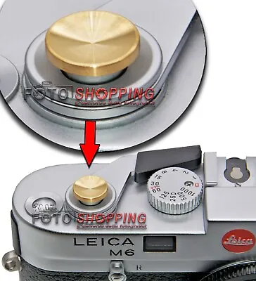 Soft Shutter Release Button Gold Fits Leica M-p Type 240 Fujifilm X10 X100vi • £10.21