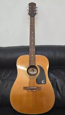 Epiphone PR 200 D 1995 Natural Korean Made Dreadnought NICE! • $222