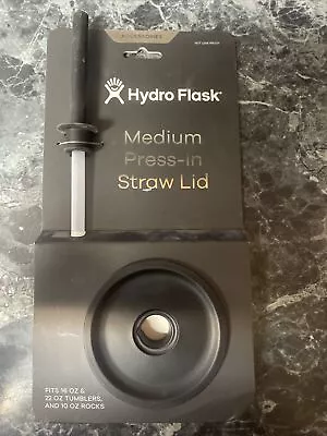 HydroFlask Medium Press In Straw Lid Fits 16 And 22 Ounce Tumbler NEW  • $9.99