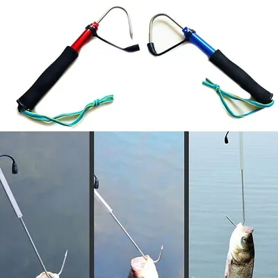 £11.86 • Buy High Quality Fishing Gaff Hooks Outdoor Spear Stainless Steel Tackle 120cm