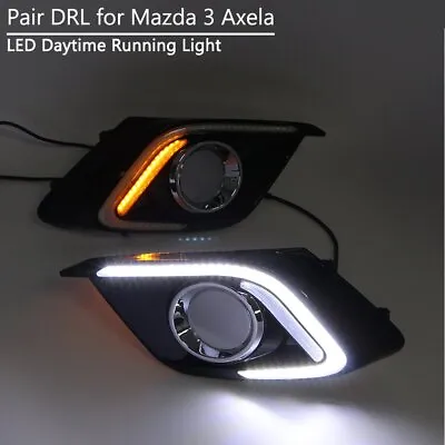 LED DRL For Mazda 3 Axela 2014 2015 Daytime Running Light With Turn Signal Lamp • $88.99