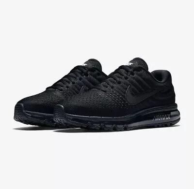 Nike Air Max 2017 Triple Black Casual Running Shoes Mens Sizes US 8-14 ✅EXPRESS✅ • $116.54