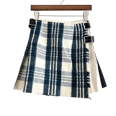 O’Neil Of Dublin Wool Tartan Pleated Kilt Mini Skirt Vivienne Westwood Style • $150