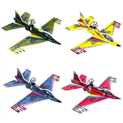 11’’ Hand Throw Glider Toy Child Model DIY Kits Flashing LED Plane Toy • £7.32
