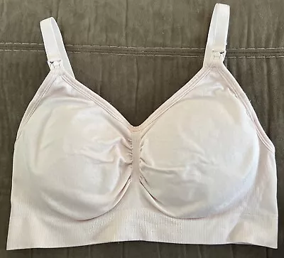 Motherhood Maternity Nursing Bra Size M Breastfeeding Bra Medium Light Pink • $12.95