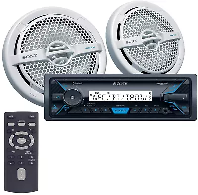 Sony DSX-M5511BT Bluetooth SXM Ready Marine Receiver (DSX-M55BT) & Speakers Kit • $179.99