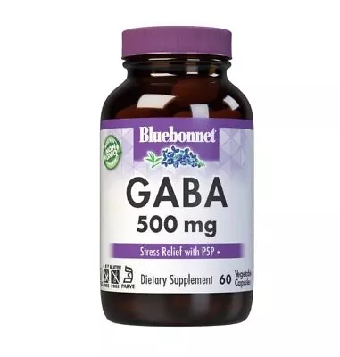 Bluebonnet GABA 500 Mg 60 Vegetable Capsule • $17.12