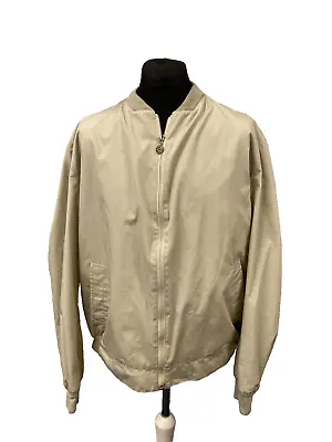 Mcgregor Bomber Jacket Size 58 Beige Vintage Men J107 • $56.83