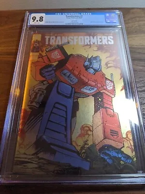 Transformers #1 NYCC FOIL EBay Big Clutch Daniel Warren Johnson Variant CGC 9.8 • $115