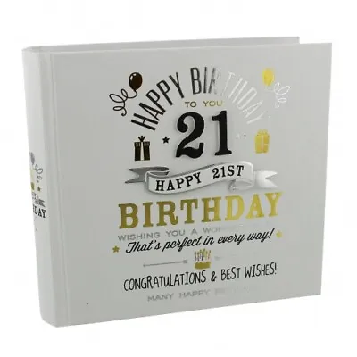 Signography 21st Birthday Gift Photo Album - 6x4 Photo Album - Great Gift Idea • £18.49
