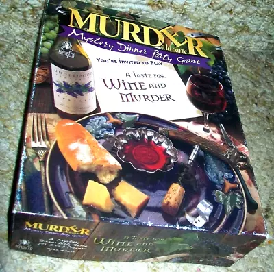 MURDER A La Carte Mystery Dinner Party Game;A Taste For Wine; 6-8 Players; Adult • $7.99