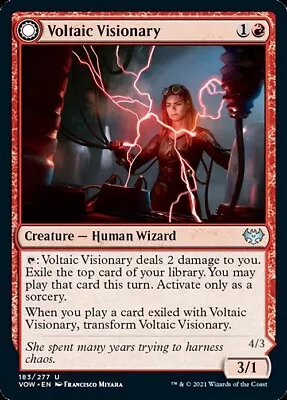 Voltaic Visionary // Volt-charged Berserker X4 *innistrad: Crimson Vow* • $1.71