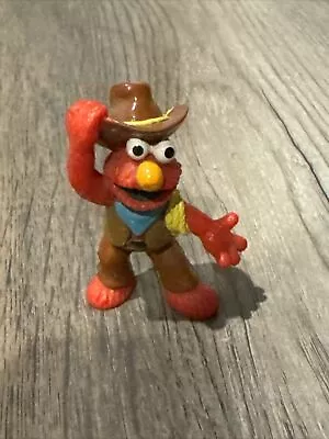 Vintage Sesame Street Elmo PVC Figure By Applause Cowboy Series • $14.99