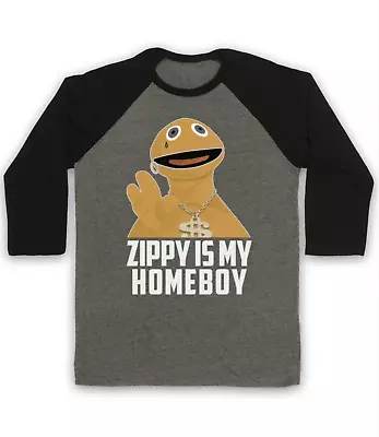 Rainbow Unofficial Zippy Is My Homeboy Parody Tv Show 3/4 Sleeve Baseball Tee • £23.99