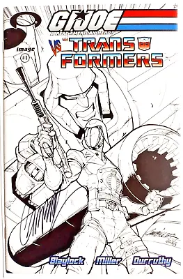 Gi Joe Vs Transformers #1 (2003) - 1:50 J Scott Campbell Sketch Variant - Signed • $74.95