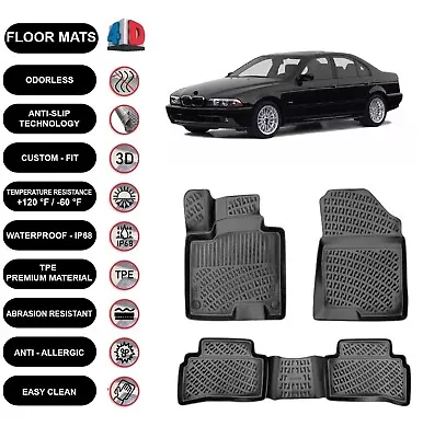 Floor Mats Liner Fits Bmw 5 Series E39 (1996-2003) Waterproof 4D Molded 4pcs • $100.49