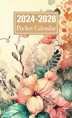 2024-2026 Pocket Calendar: Three-Year Monthly Planner For Purse | 36 Months From • $7.60