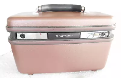 Vintage 1980s Samsonite Silhouette Train Makeup Case With Tray And Key • $40