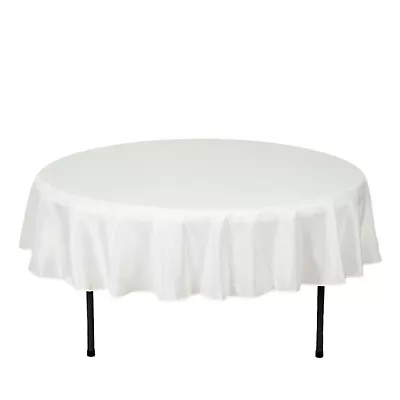 6 Pcs 90  Round Polyester Tablecloths Wedding Party Table Linens Wholesale SALE • $57.20