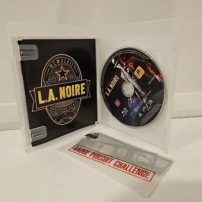 L.A Noire (Sony PlayStation 3 2011) Manual Inc Badge Pursuit Challenge *Rare* • $19.88