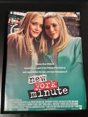 New York Minute Mary Kate And Ashley Rare Original Promo Poster Ad Framed! • $75