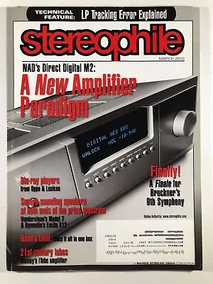 Stereophile Magazine March 2010 NAD Direct Digital M2 Paradigm Naim Vandersteen • $16.99