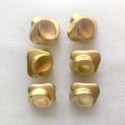 Vintage Shank Buttons Gold Tone 6 Medium Sz 7/8  Never Used • $9.99