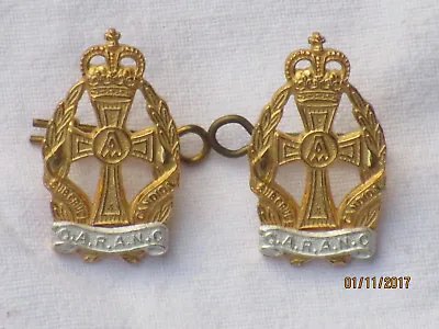 Queen Alexandra S Royal Army Nursing CorpsQarancOfficerCollarbadgesLB & B • $22.90
