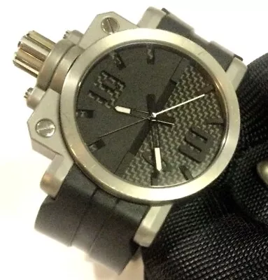 $1299.99 • Buy RARE OAKLEY TITANIUM GEARBOX WATCH Swiss Made W/ Black & Carbon Fiber Split Dial