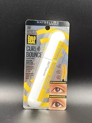 Maybeline The Colossal Curl Bounce Mascara 350 Blackest Black 0.33 Fl Oz. B4 • $8.99