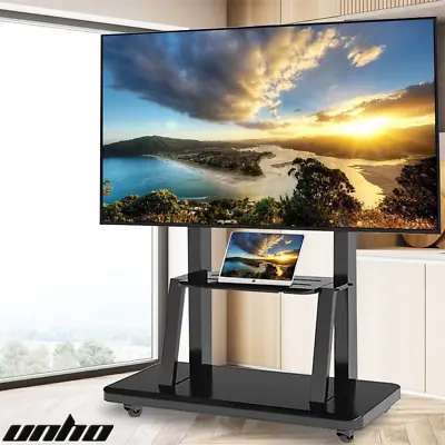 Ultra Heavy Duty Mobile TV Stand Adjustable Rolling TV Mount For 32-100  Screen  • £84.92