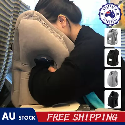 $2.99 • Buy Inflatable Air Cushion Travel Pillow For Airplane Office Nap Rest Neck Head Chin