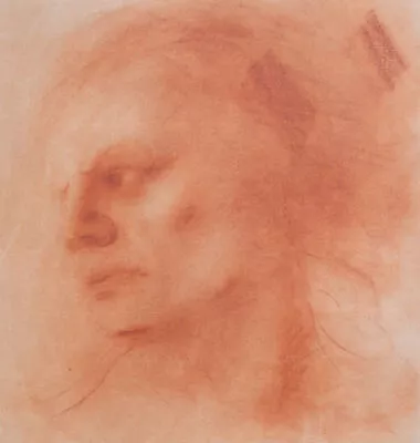 Willi Schmid Male Portrait Head Study Munich Secession Original Rubella Pastel • $469.48