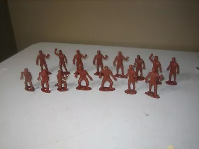 Vintage Mpc Brown Open Ring Hand Cowboys Soldiers Frontiersmen?  Six Poses • $8.99