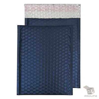 100 #000 Matte Metallic Royal Blue Poly Bubble Mailers Envelopes 4  X 8  • $25.95