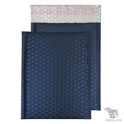 25 #000 Matte Metallic Royal Blue Poly Bubble Mailers Envelopes 4  X 8  • $10.40