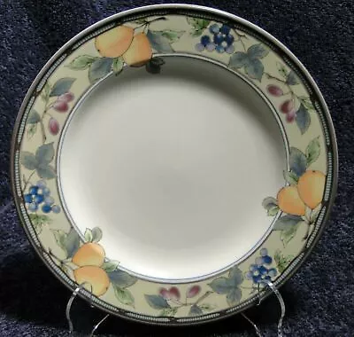 Mikasa Garden Harvest Intaglio Dinner Plate 11  CAC29 Orange Fruit Excellent • $9.99