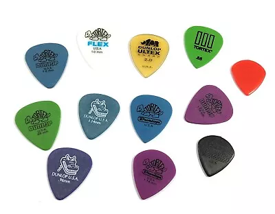 Dunlop Guitar Picks 12 Pack Variety For Electric Guitar Ultex Tortex Gator Grip • $11.17