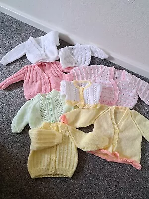 Knitted Cardigans Bundle 7 Hand-knitted Baby Cardigans  • £7