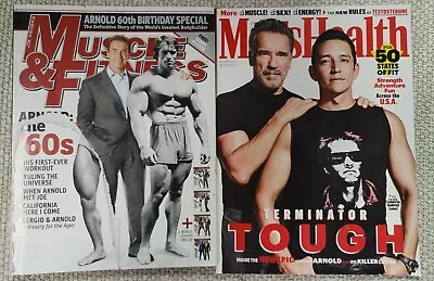 Arnold Schwarzenegger 2019 Men's Health + 2007 Muscle Fitness Magazine Lot • $24.99