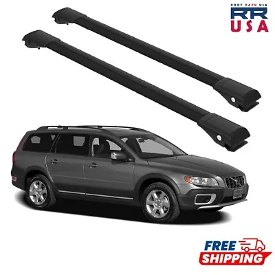 To Fit Volvo XC70 2007-2016 Roof Racks Cross Bars Carrier Rails Black Set • $129