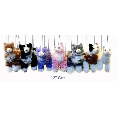 One Yarn Cat White Four Legged 12  String Marionette Puppet • $21.15