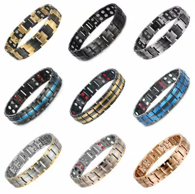 £35 • Buy Strong Magnetic Bracelets Titanium Therapy Bracelets For Men Arthritis Relief