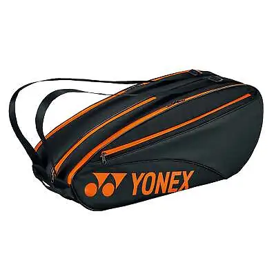 Yonex Team 6 Pack Racquet Bag (Black/Orange) • $78.99