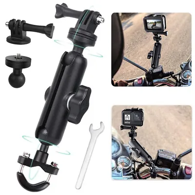 Motorcycle Camera Mount Holder Bicycle Handlebar Action Camera Bracket For GoPro • £11.95